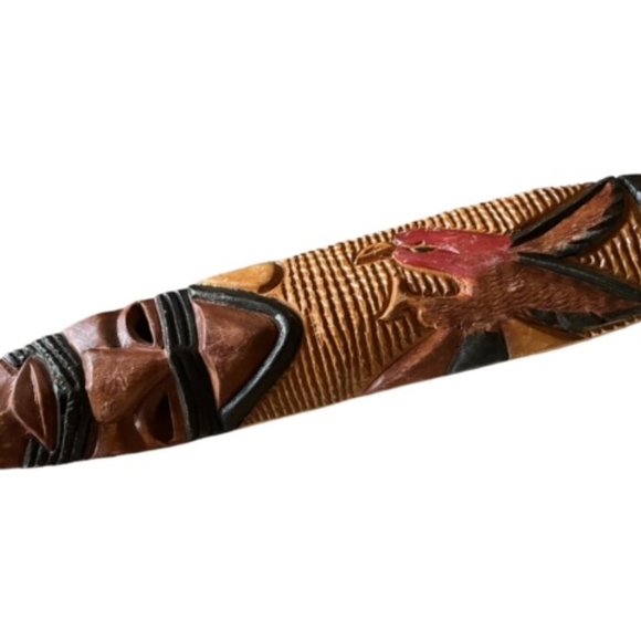 Hancrafted African Sese Mask " Red Eagle". - Picture 2 of 4